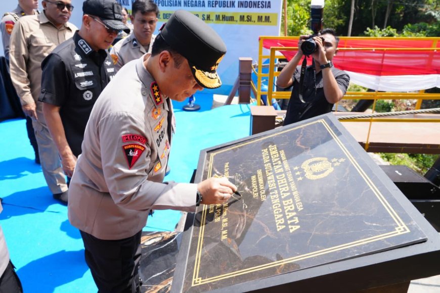 Wakapolri Wujudkan Pembangunan Lewat Infrastruktur Jembatan